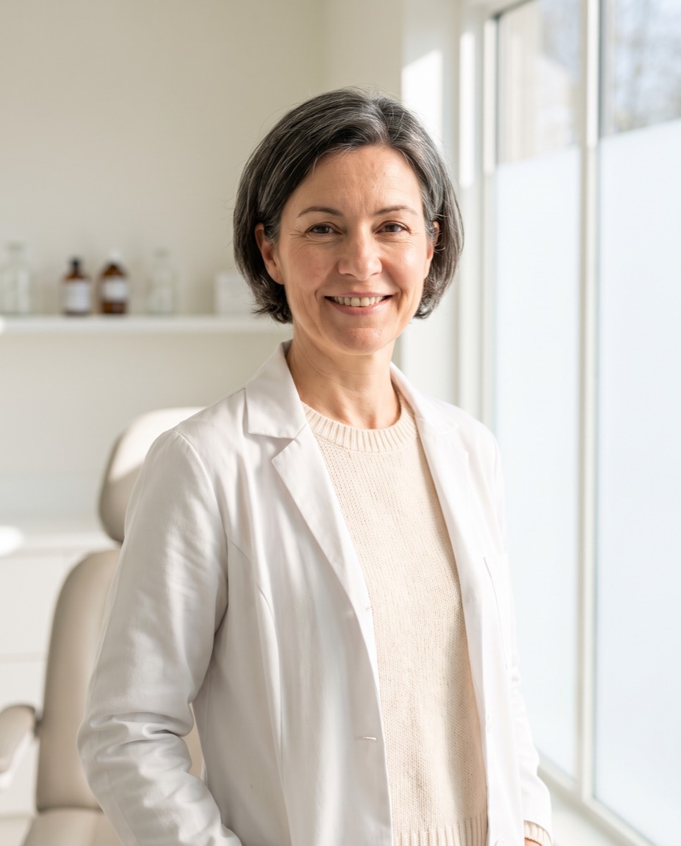 Dr Elena Marsh at the clinic