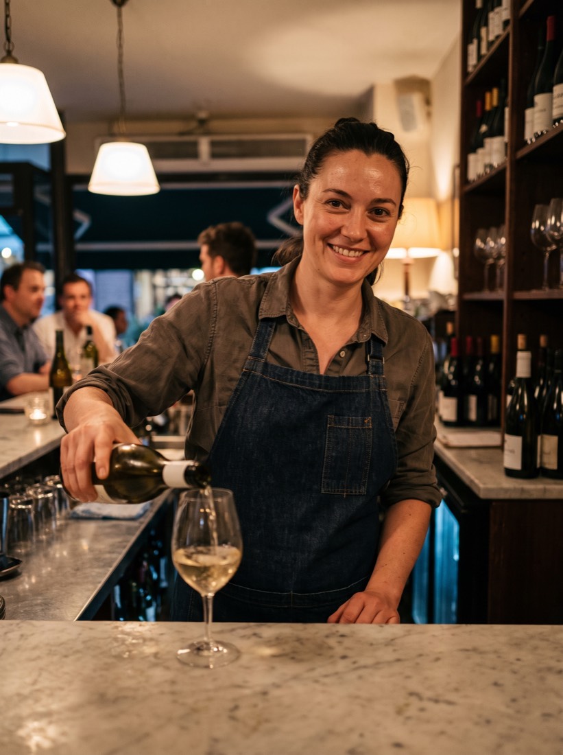 Behind the bar at Comune